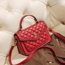Load image into Gallery viewer, Crossbody Bags for Women Pu Leather Shoulder Bag Womens Quilted Satchel with Handle Ladies Purse Evening Small Handbag
