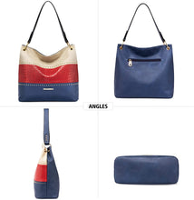 Load image into Gallery viewer, West Hobo Purses and Handbags for Women Vegan Leather Top Handle Shoulder Handbags with Zipper
