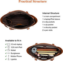 Load image into Gallery viewer, Genuine Leather Shoulder Handbags Large Hobo Tote Bag
